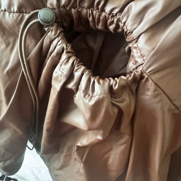 Old Navy NEW Packable Oversized Water Resistant Quilted Jacket Coat Brown Zip 4X - Picture 10 of 16
